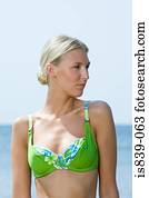 Woman in a bikini top