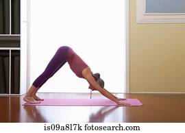 Woman doing yoga