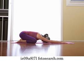 Woman doing yoga