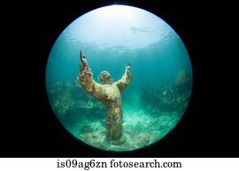 Statue of Christ of the Abyss.