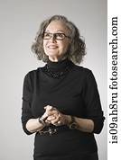 Portrait of senior woman, looking up Portrait of senior woman, looking up