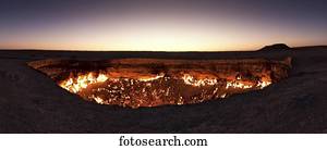 Fire Krater Gas Krater Door To Hell Darvaza