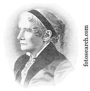 1800s Portrait Harriet Beecher Stowe Novelist Abolitionist