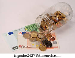 Money in jar 