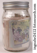 Money in jar 