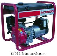Photograph of a portable generator Photograph of a portable generator
