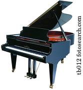 צלם, של, a, פסנתר כנף