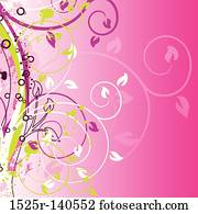 grunge, floral, fundos, vetorial