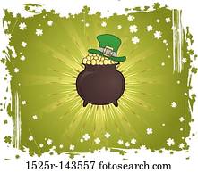 grunge, st. dia patrick, fundo