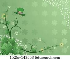 st., Patrick's, fundo