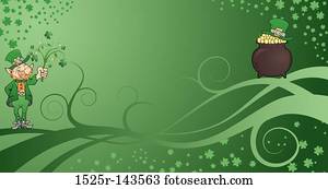 st., Patrick's, fundo