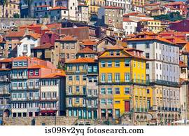 cais, da, ribeira, porto, portugal