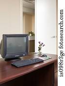 Computer on office desk