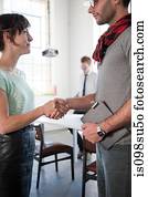 desenhistas moda, no trabalho