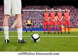 falta, durante, um, fósforo football