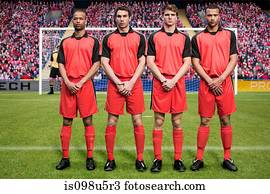 falta, durante, um, fósforo football