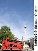 Nelsons column and trafalgar square