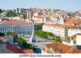 praca, faça, pedro, iv, quadrado, (rossio, square), lisboa, portugal praca, faça, pedro, iv, quadrado, (rossio, square), lisboa, portugal