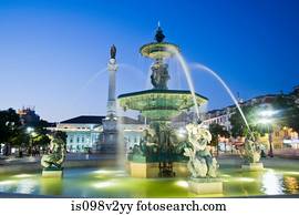 praca, faça, pedro, iv, quadrado, (rossio, square), lisboa, portugal praca, faça, pedro, iv, quadrado, (rossio, square), lisboa, portugal