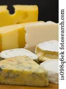 Variety of cheeses