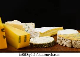 Variety of cheeses