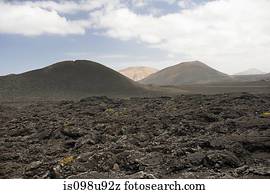 Volcanic landscape of Timanfaya National Park, Lanzarote