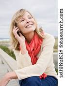 Woman on cellphone Woman on cellphone