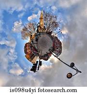 Shoreditch with little planet effect