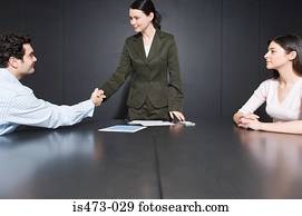 homem, apertar mão, com, divorcie advogado