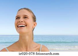 Young woman laughing