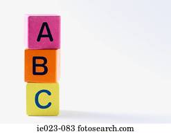 alphabet, bausteine alphabet, bausteine