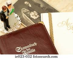Family album and wedding memories