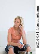 Woman on cellphone Woman on cellphone