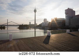 dusseldorf, mídia, porto