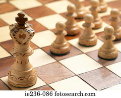 rei, e, penhor, pedaços xadrez