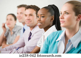 Businesspeople in a meeting