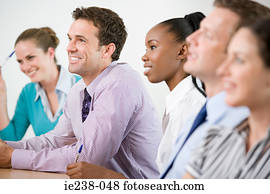 businesspeople, in, a, versammlung