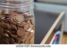 Pennies in a jar