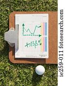 um, gráfico, e, um, bola golfe