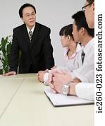 商人, 在中, 会议