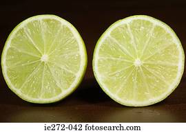 Lime cut in half