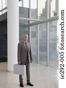 Gray haired businessman