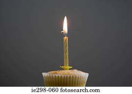 aniversário, cupcake