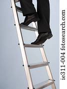 escalando, a, escada carreira