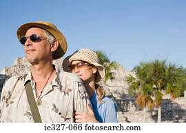 Couple at ruins