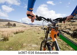 um, tripule ciclismo