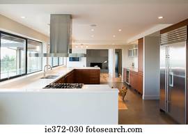 cachorros, em, cozinha