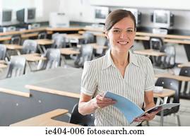 retrato, de, um, professor