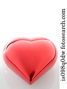 Shiny red heart 