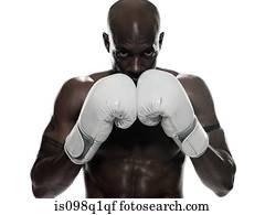 Portrait of a boxer
